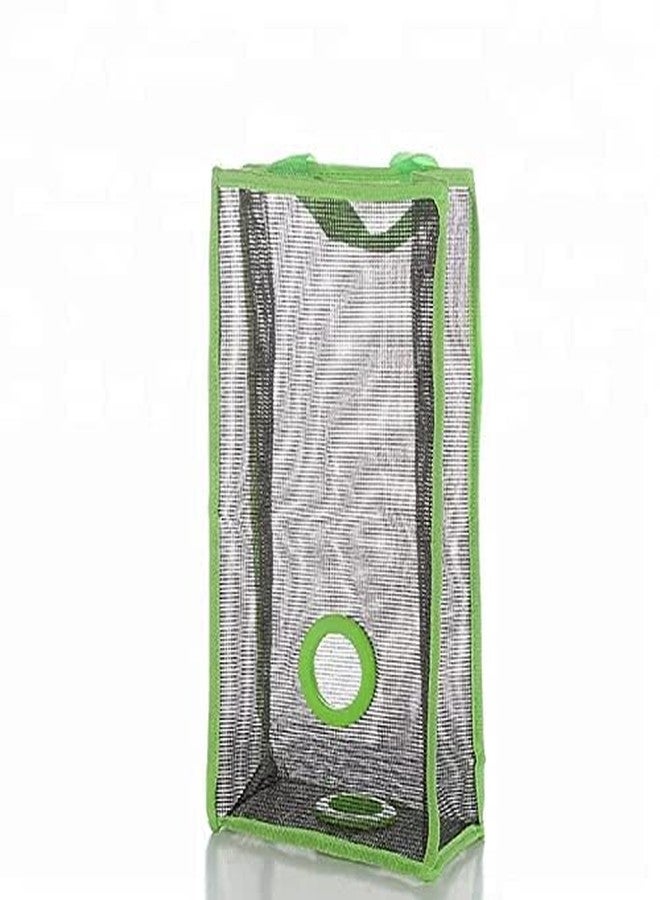FEDDE Plastic Bag Holder Trash Bags Storage Dispenser Organizer for Home Kitchen Mesh Hanging Storage Dispensers Recycling Garbage Folding Hanging Storage (Multicolor/Pack of 2) - Image 1